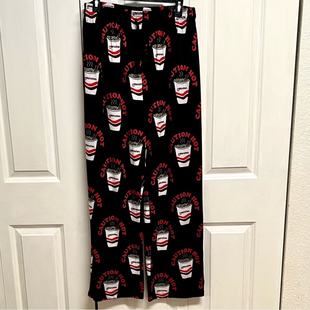 Maruchan Black Coffee Print Pocket Pajama Pants Size L